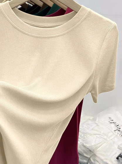Crew Neck Short Sleeve T-Shirt Trendsi c293a8fa-b0fd-475e-af65-d5191632c8c7-Max-Origin