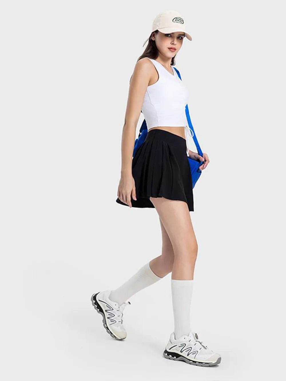 Millennia Pleated Detail Mid-Rise Waist Active Skirt Trendsi c2a55a8f-0049-4052-bb6c-f42839461f6c-Max