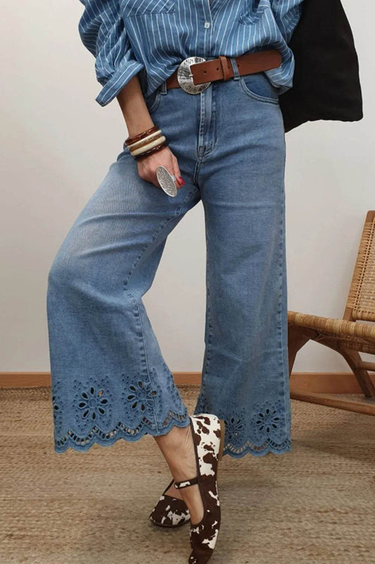 Lace Detail Cropped Wide Leg Jeans Trendsi c2dd8869-fd8f-456f-8885-5038b5fc3429-Max-Origin