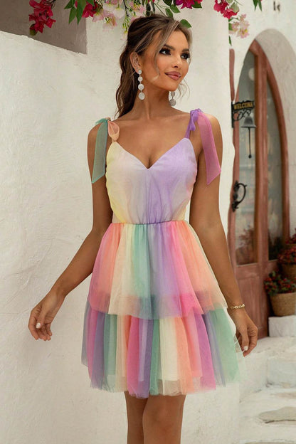 Gradient Tie-Shoulder Layered Dress Trendsi c332d381cd5d42cabbad098ab5e26557-Max