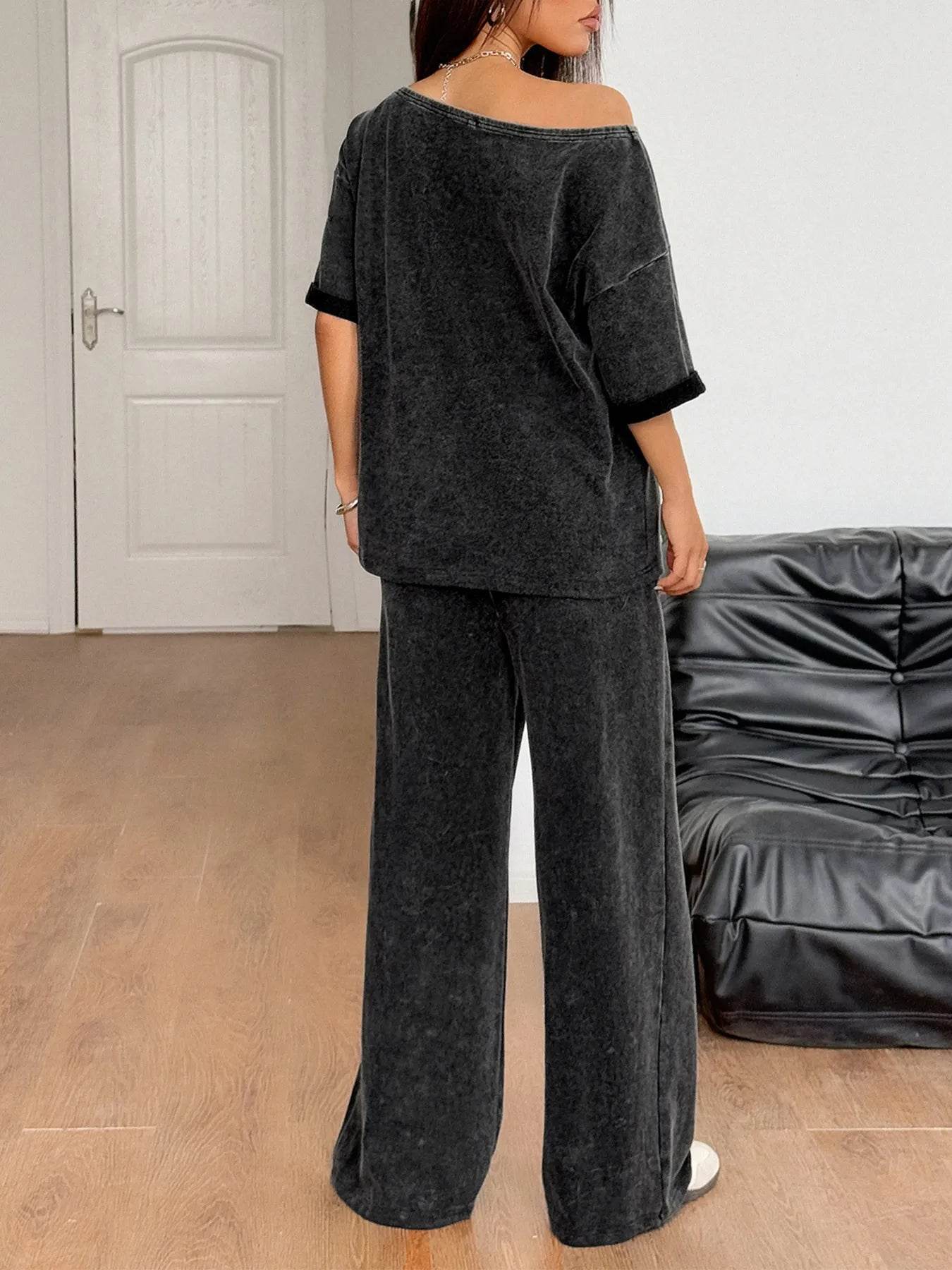 Boat Neck Top and Wide Leg Pants Set Trendsi c382e444e303414c848222b5ec1117c8-Max-Origin