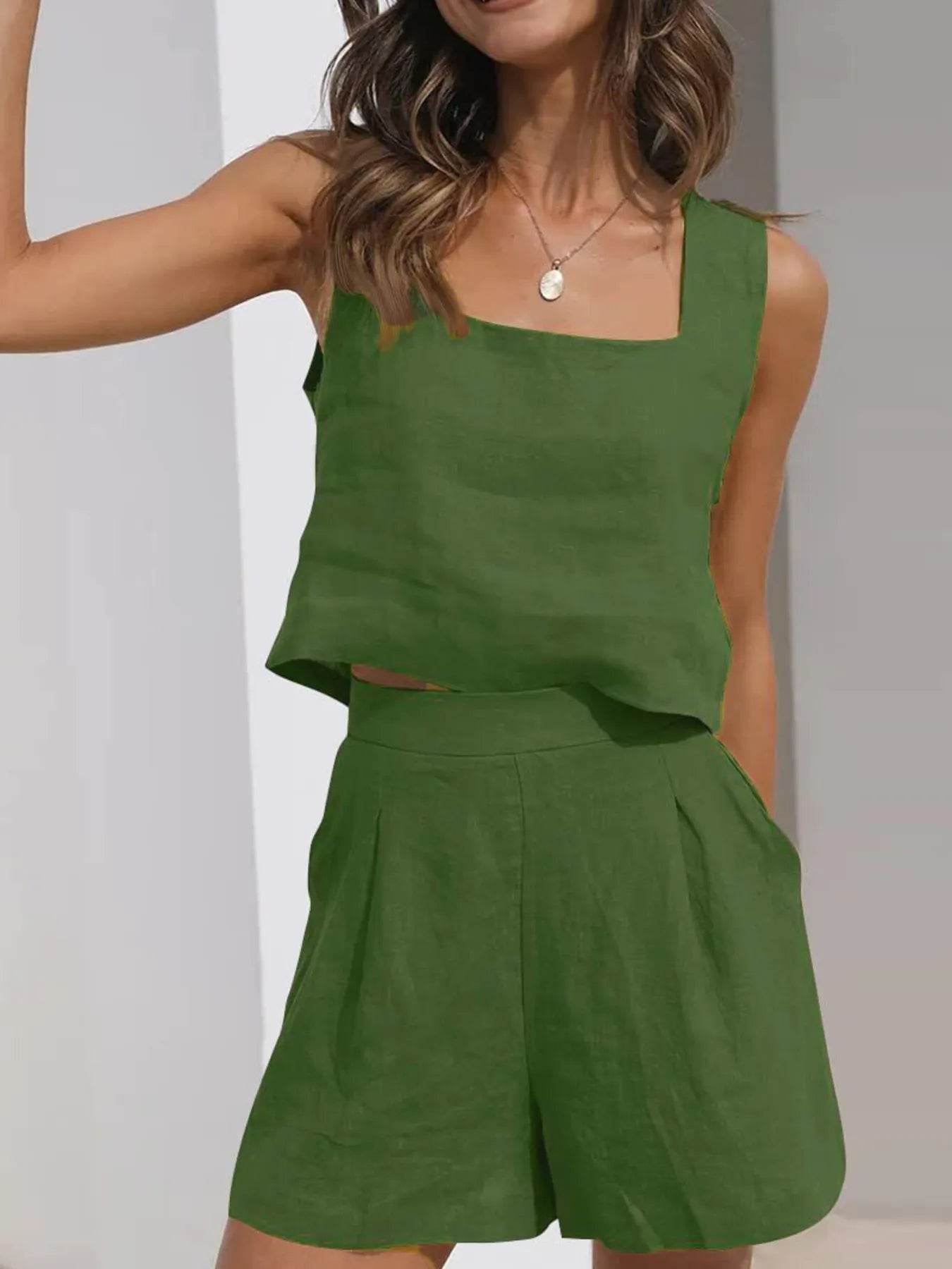 Square Neck Tank and Shorts Set Trendsi c4494305921c44629da7b66a52676b53-Max-Origin