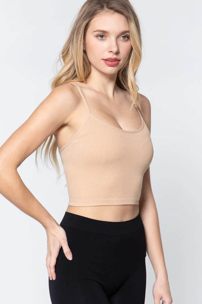 ACTIVE BASIC Round Neck Crop Rib Seamless Cami Trendsi c4b26ee8-6b10-4d05-aef9-2466eafebd14-Max