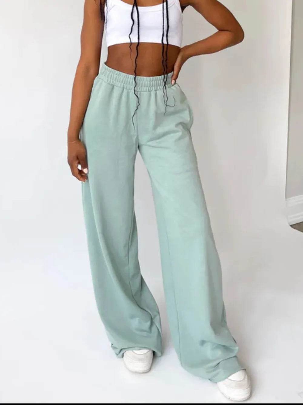 Elastic Waist Wide Leg Pants Trendsi c4d4d9c2-e93e-482a-9128-35b508eec951-Max