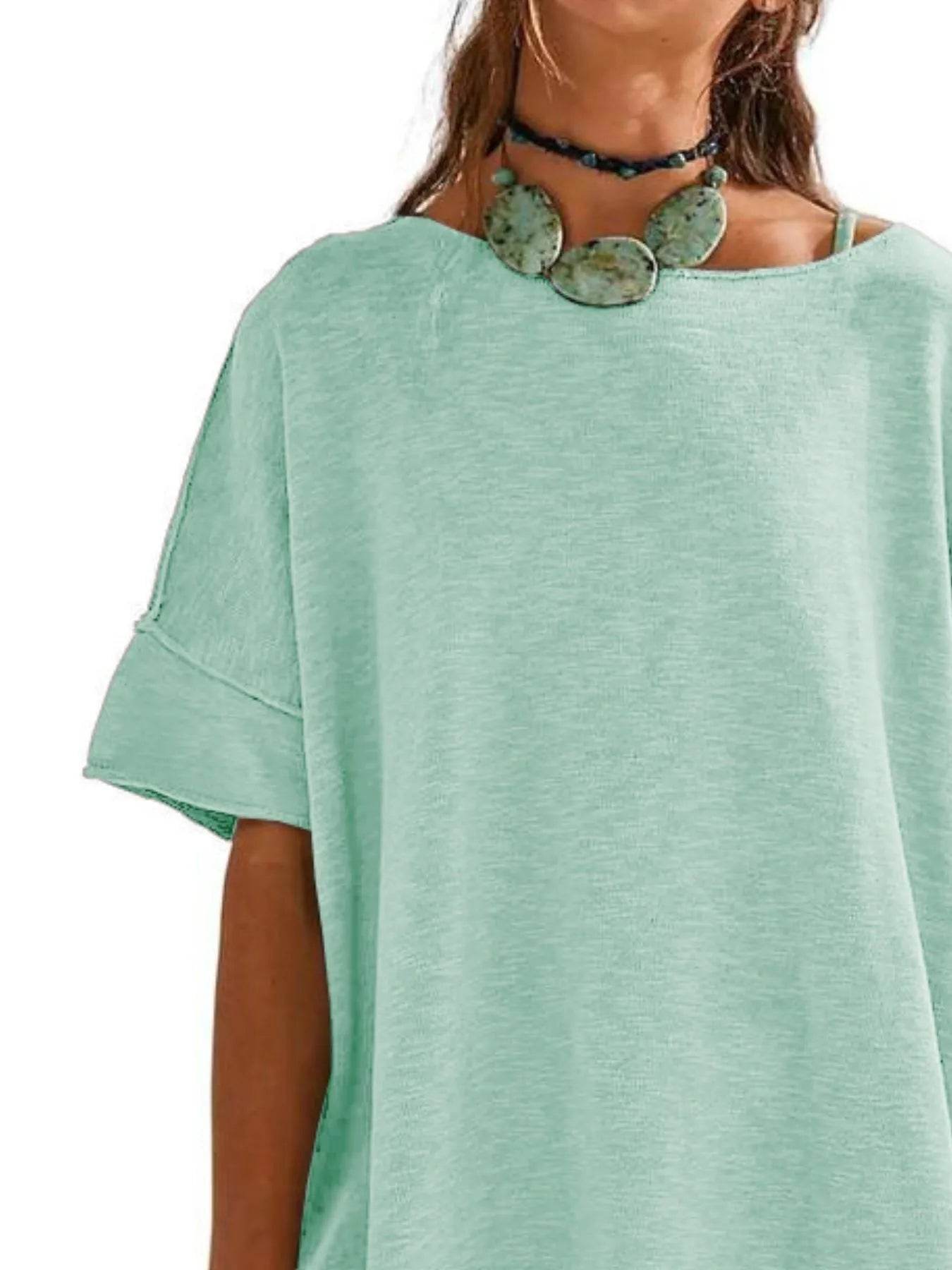 Oversized Round Neck Drop-Shoulder T-Shirt Trendsi c5139d45-4fe4-494c-a88f-298bc920f64b-Max-Origin