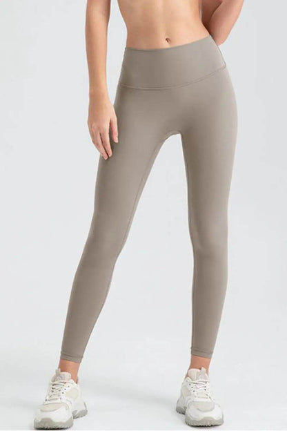 Wide Waistband Sport Leggings Khaki Trendsi c51531b4886a4163add389b0d588c4d3-Max