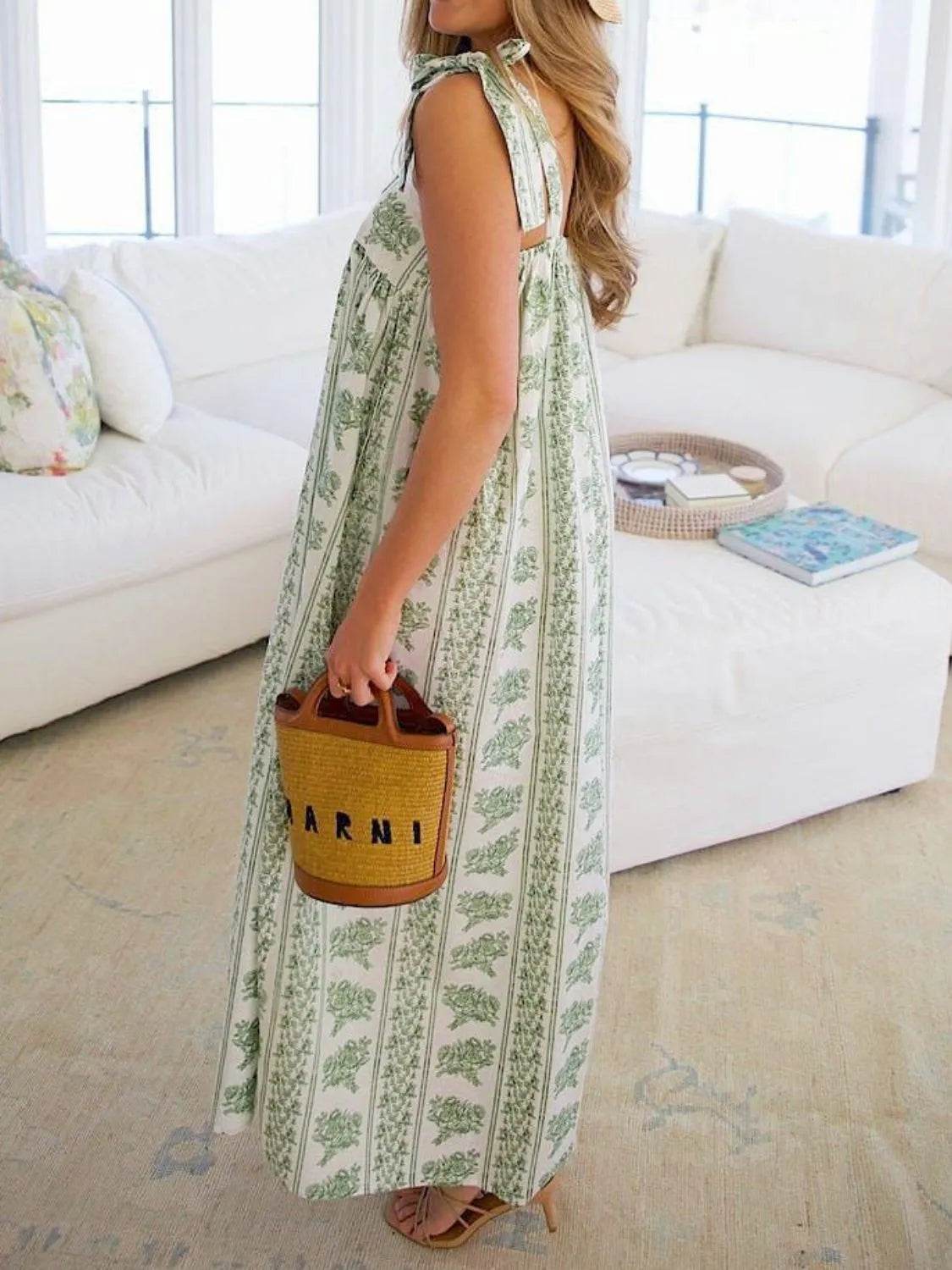 Printed Tie Shoulder Square Neck Midi Dress Trendsi c51aff9c-9637-43ac-9fc4-4b315d1aa2cb-Max-Origin