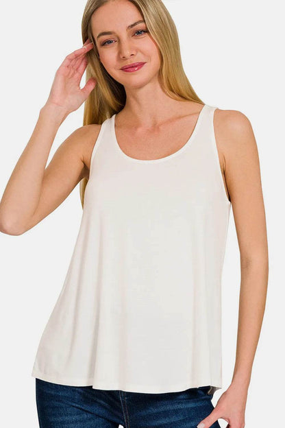 Zenana Round Neck Flowy Hem Tank Trendsi c557e991-6417-4d66-8bf7-dcad58566ccd-Max