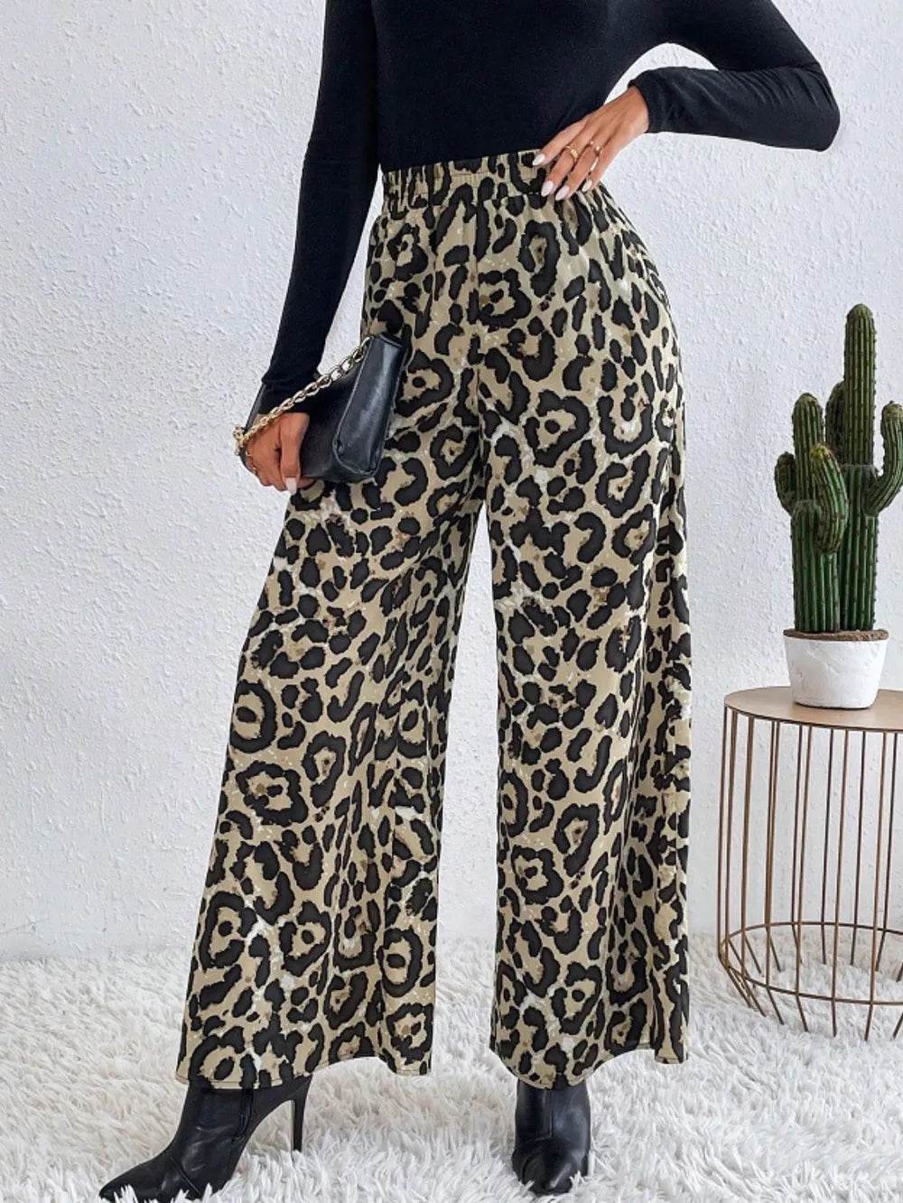 Printed Elastic Waist Wide Leg Pants Trendsi c5c1bb6d-da75-4abd-af8a-cc9fd5517af8-Max