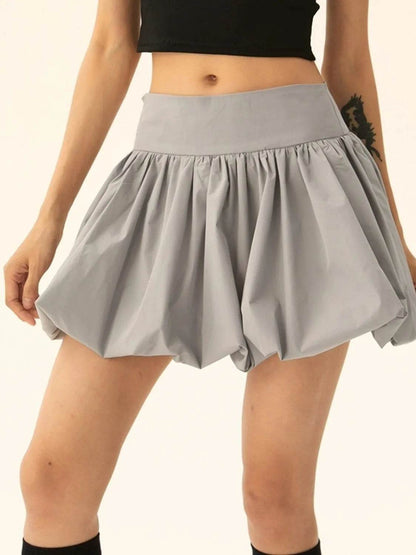 Ruched Bubble Hem Mini Skirt Trendsi c62fcb1a-ca9e-4155-a91f-4a4813c65eed-Max-Origin