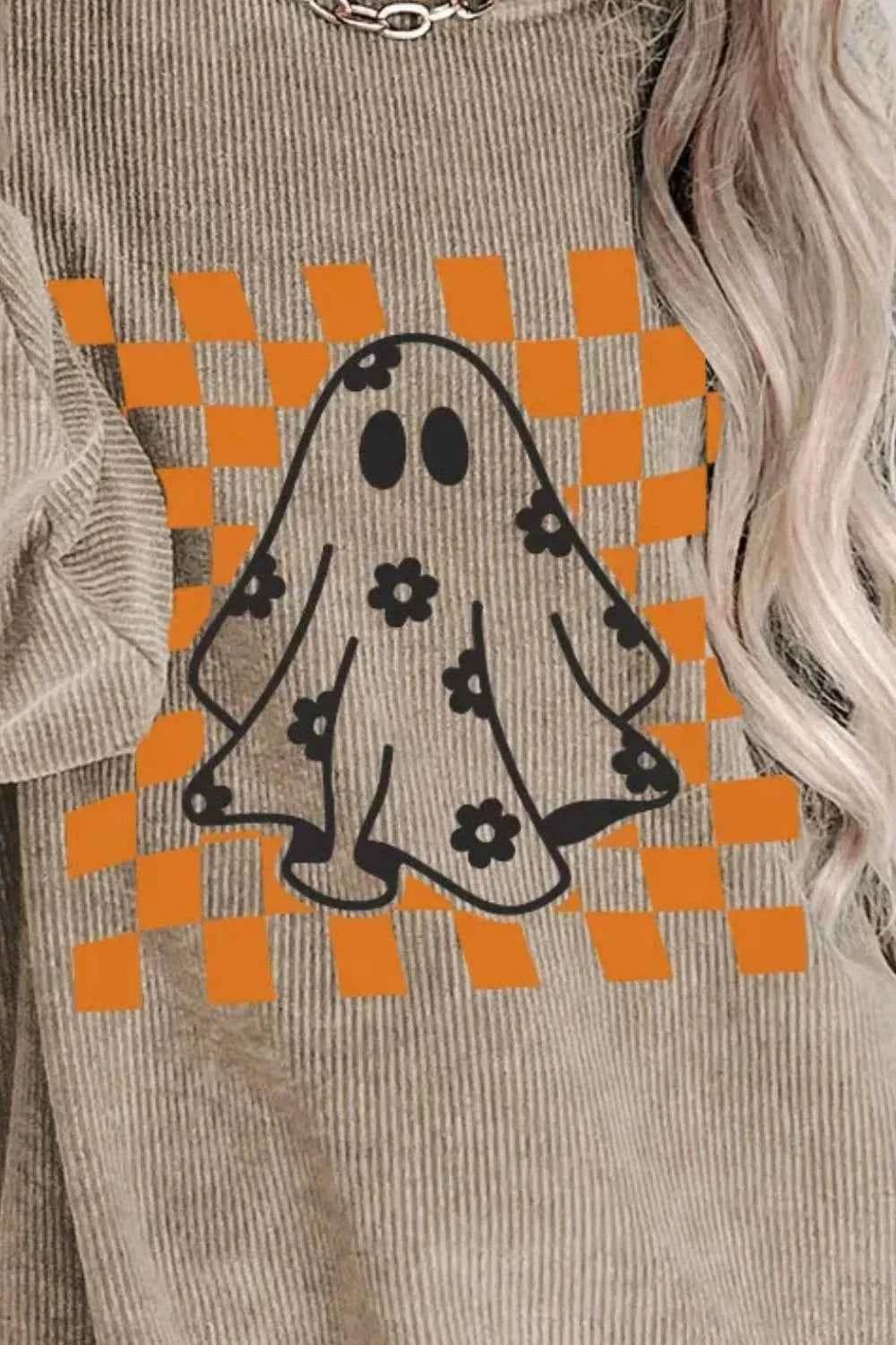 Ghost Round Neck Long Sleeve Sweatshirt Trendsi c63363f2-3239-4e91-893b-af5fe1a27f88-Max