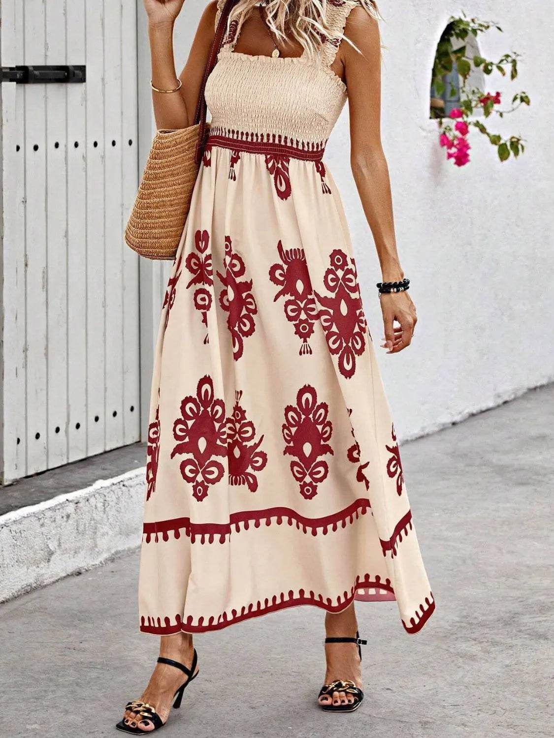 Smocked Printed Wide Strap Maxi Dress Rust Trendsi c634784f-8f80-43cd-ba73-10ba3ef4bf0f-Max-Origin