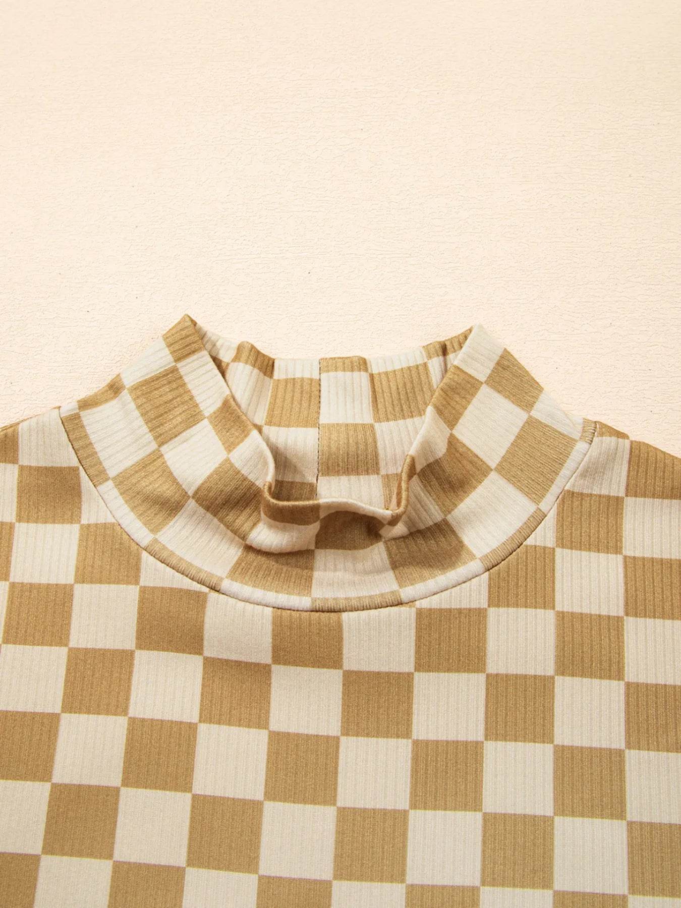 Check Pattern Turtleneck Slim Long Sleeve Tee Trendsi c63a3d3303d54c7381923b5f1c195285-Max-Origin