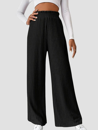 Ribbed High Waist Pants Black Trendsi c6b57008-703d-4bf2-bdc8-a64fd12fe77e-Max