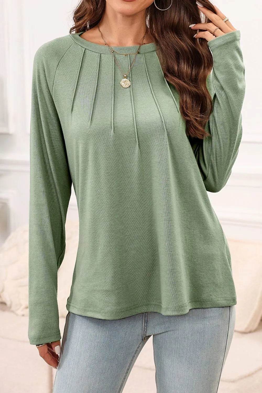 Texture Round Neck Long Sleeve T-Shirt Trendsi c6f0ba60-75c1-41fb-833e-0192aa2fdffb-Max-Origin