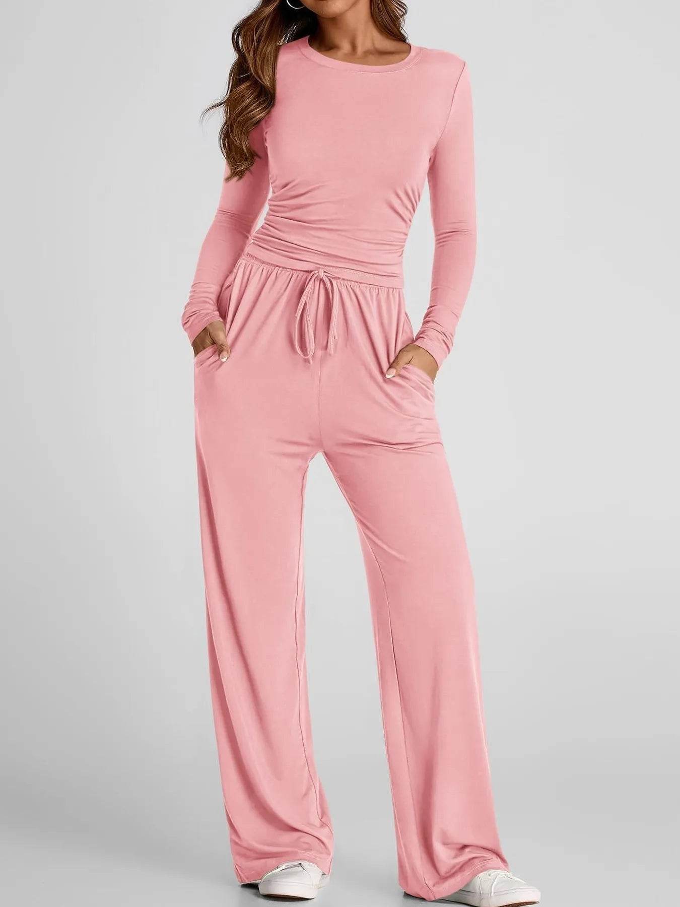 Round Neck Long Sleeve Top and Pants Set Pink Trendsi c70dd02bc28c4ce28cf269b9f9585f31-Max-Origin