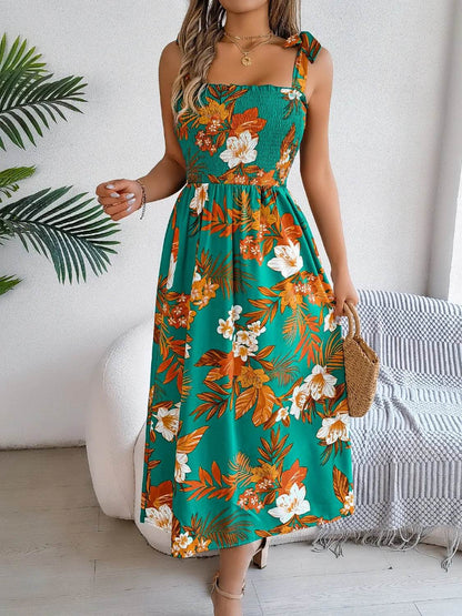 Smocked Floral Tie Shoulder Midi Dress Trendsi c75d8ad8-0757-4ddc-bfe3-ffded6d72930-Max-Origin
