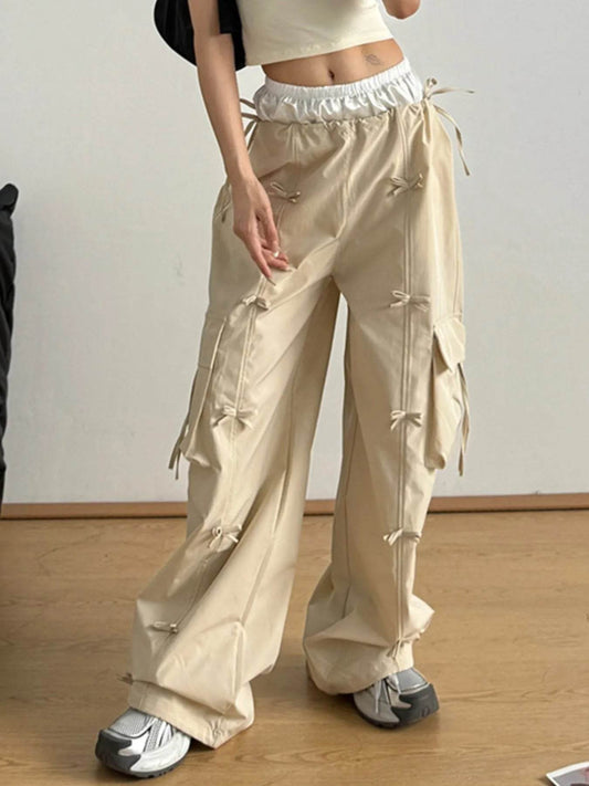Bow Elastic Waist Cargo Pants Tan Trendsi c82e5d7f-dc68-49b5-afc7-5f31483888d0-Max-Origin