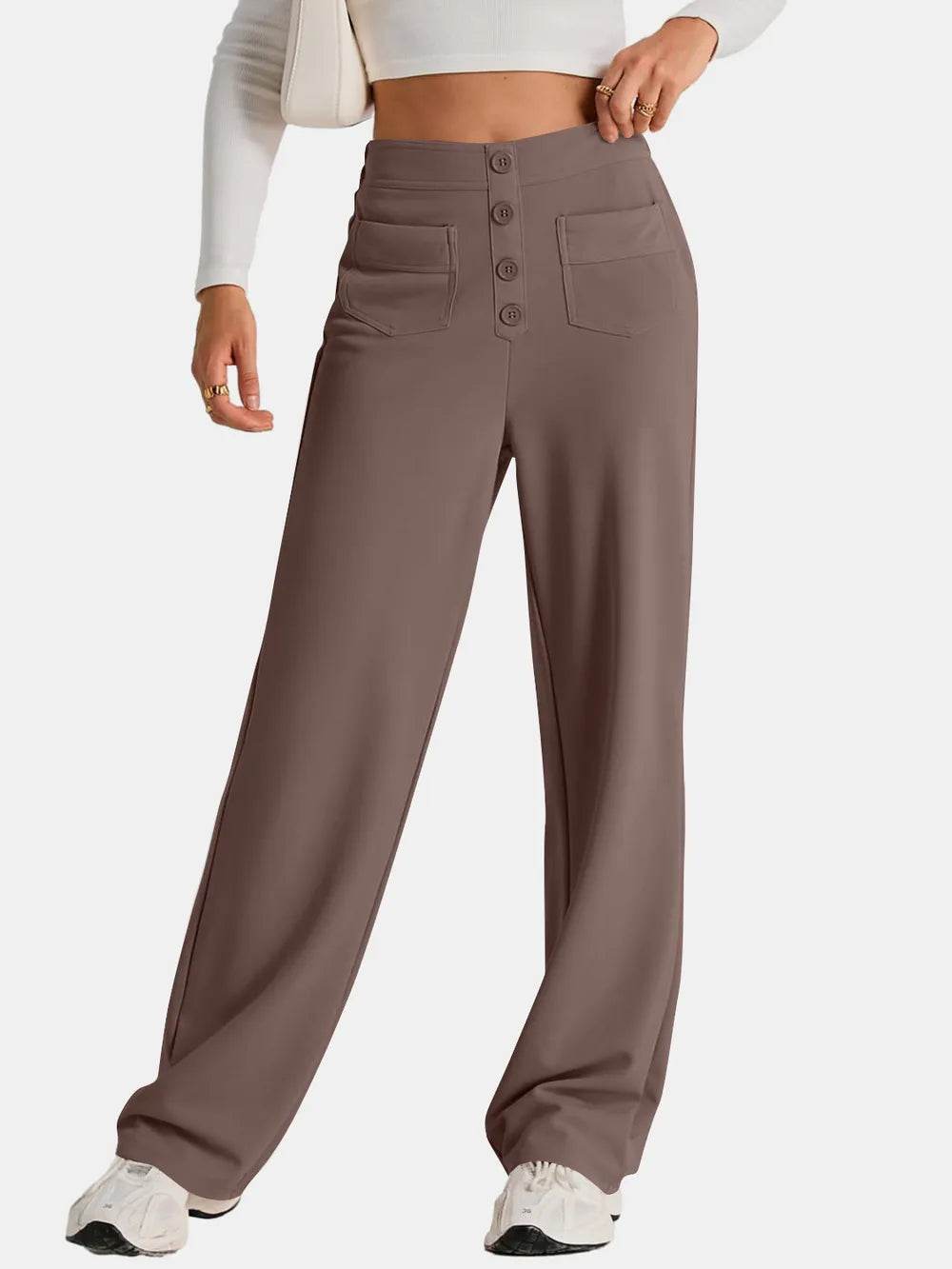 High Waist Wide Leg Pants Trendsi c8675d6a-b6a6-4808-a783-d7644c226c14-Max
