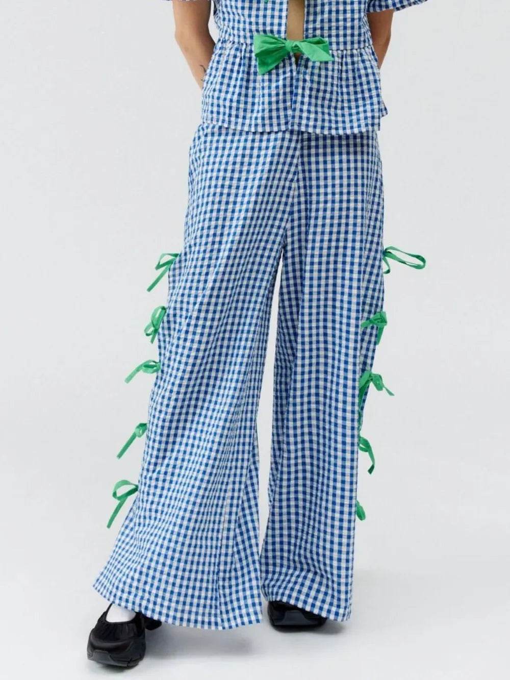 Side Tied Plaid Pants Blue Trendsi c86f7fa6-74e9-4714-b041-ba7ffc661185-Max
