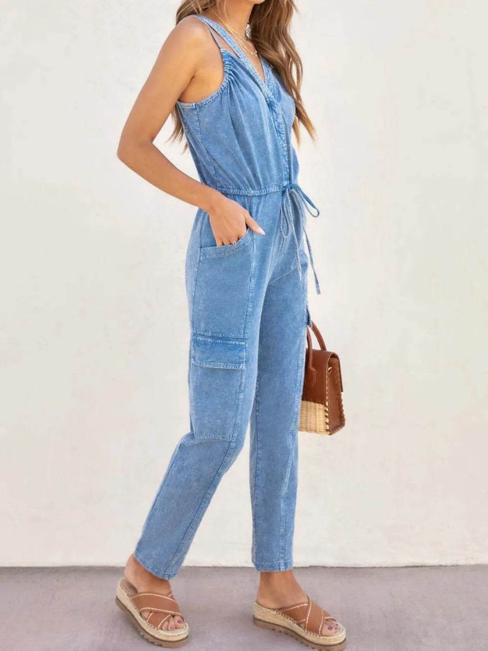 V-Neck Sleeveless Denim Jumpsuit Trendsi c89b6066-b03f-4dc8-a046-a43e3d32ba97-Max