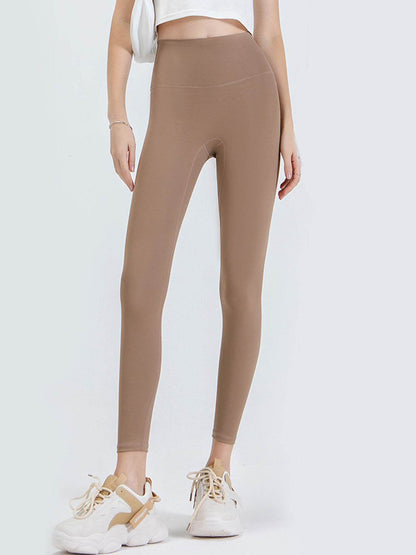 Wide Waistband Sports Leggings Khaki Trendsi c8de7ff610984fa98d792118ff1b4f68-Max