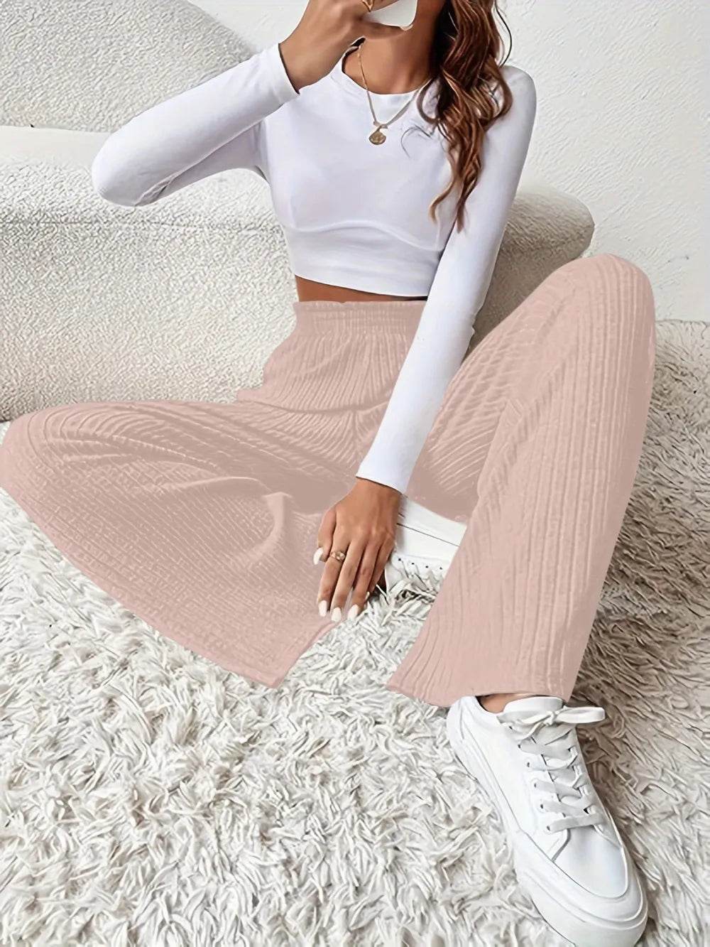 Ribbed High Waist Pants Trendsi c8ec0c4e-4227-40c9-841e-6e4e382aeb02-Max