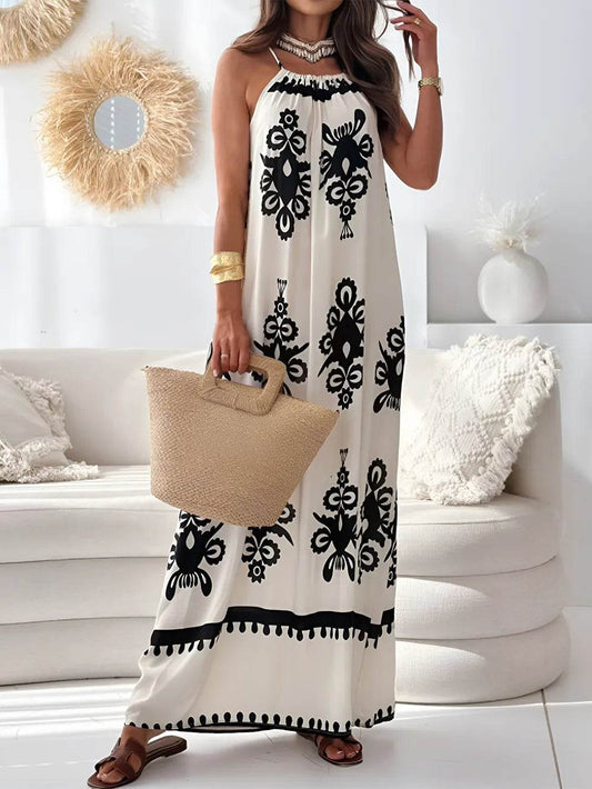 Printed Spaghetti Strap Sleeveless Maxi Dress Dust Storm Trendsi c90593f2-3260-4fd0-8358-361badd3c0ac-Max