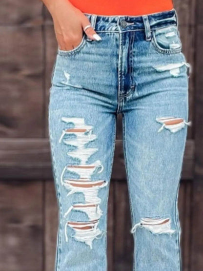 Distressed Slit Bootcut Jeans Trendsi c909fb3f-fff4-4816-885e-d301ebcd9ccb-Max-Origin