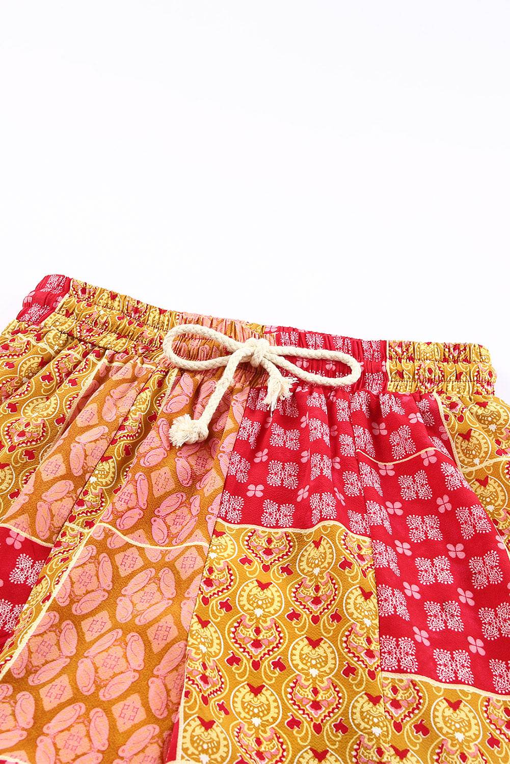 Bohemian Patchwork Drawstring Wide Leg Pants Trendsi c9569a4fd19746b4bda027893a8402d1-Max