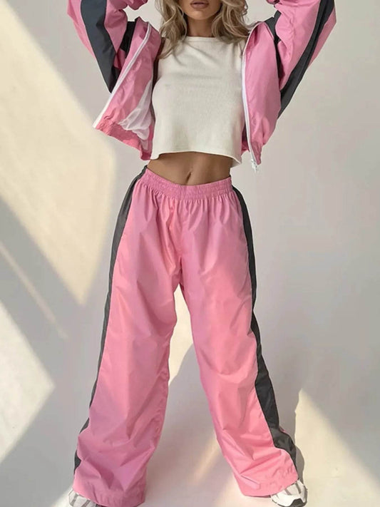 Zip Up Long Sleeve Top and Pants Set Dusty Pink Trendsi c9978eb9b7224c6fb1e9f5eaf4fdffc4-Max-Origin