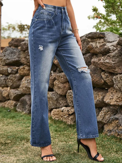 Distressed Jeans with Pockets Trendsi c9a36138-36bd-4e2e-a239-85a3c94c39af-Max