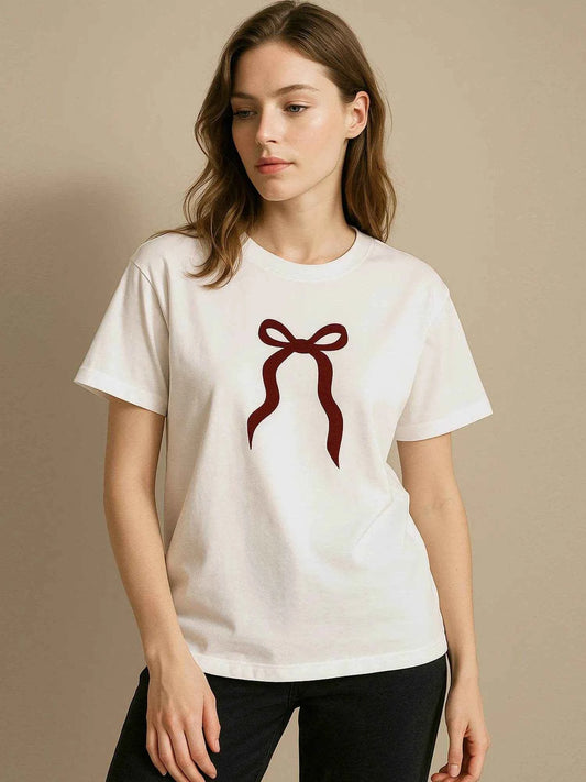 Plus Size Bow Round Neck Short Sleeve T-Shirt White Trendsi c9a9b52f-4afa-45b3-8c6f-2c25ed14bd82-Max-Origin