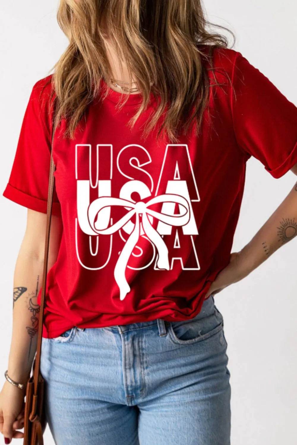 Patriotic USA Bow Graphic T-Shirt Red Trendsi c9bfc3f7-959b-440a-8a4e-d50057ad1358-Max-Origin