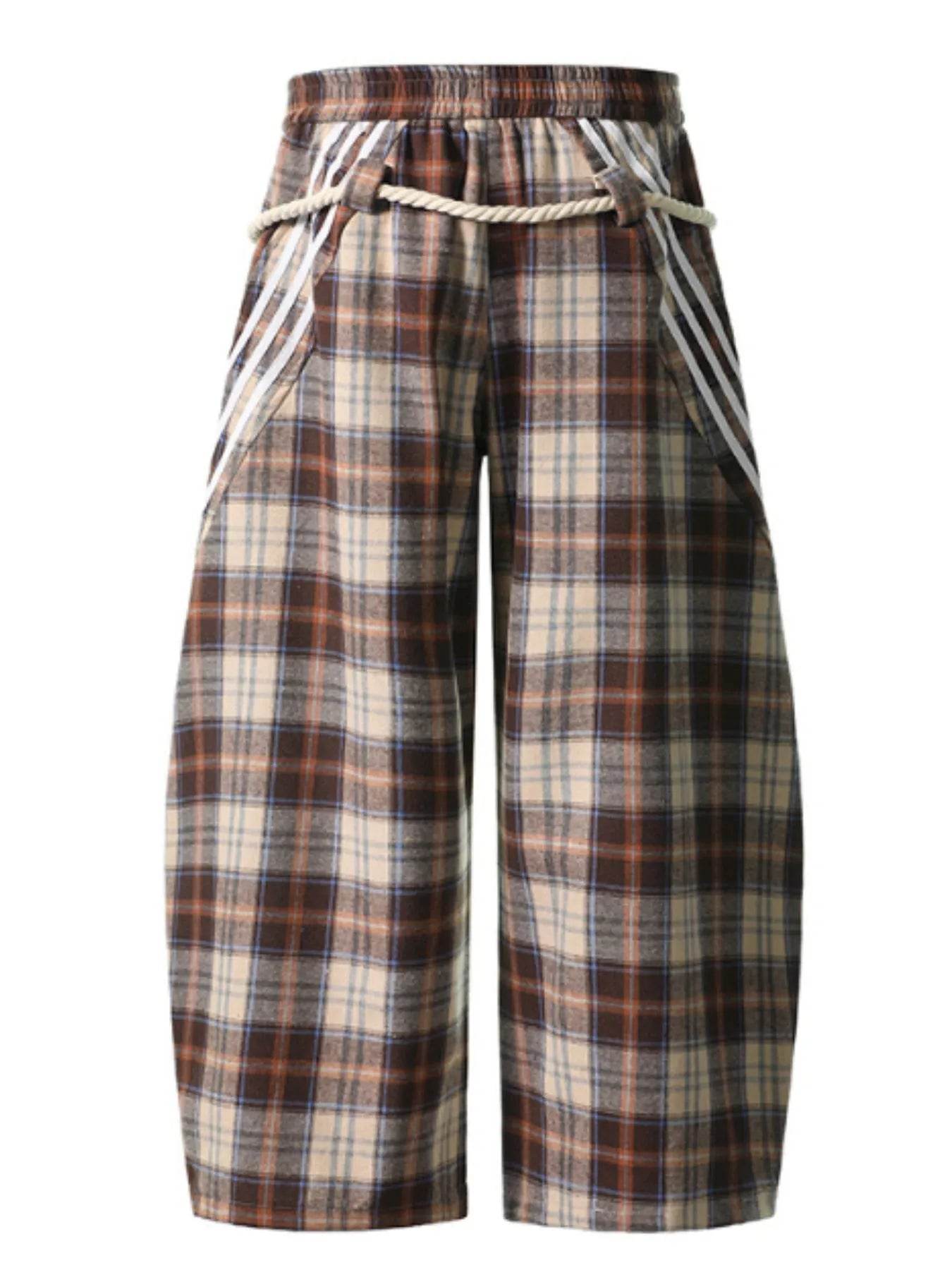 Plaid Casual Pants with Side Stripes Trendsi c9fec55f-eb8e-44a6-9031-d09497e86320-Max-Origin