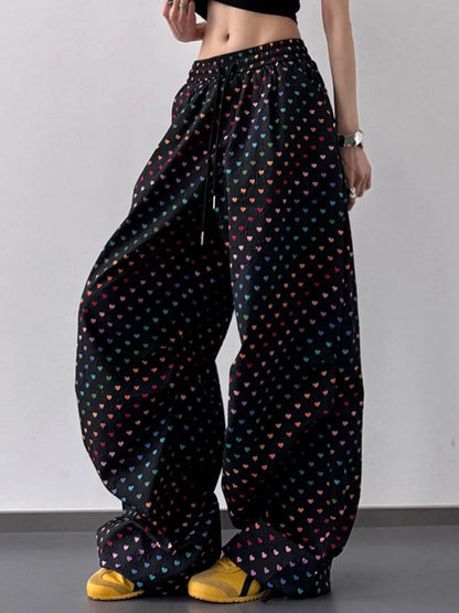 Heart Print Drawstring Wide Leg Pants Black Trendsi ca11975e-d9d0-4188-a8ec-92c771b5eb2d-Max-Origin