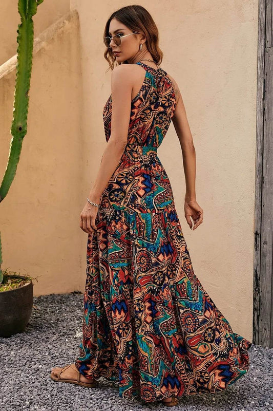 Tied Floral Sleeveless Dress Trendsi ca34ae11-18fb-46fb-aeab-745e46780855-Max