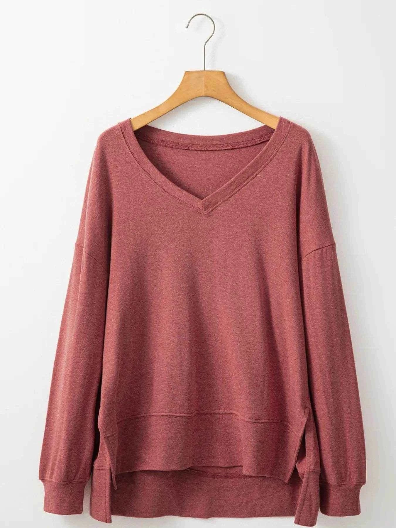 V-Neck Casual Long Sleeve T-Shirt Trendsi cb163b35-9302-48d7-9bc2-61dda02b25a5-Max-Origin