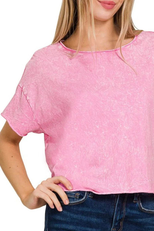 Zenana Washed Crew Neck Short Sleeve Crop Box Tee Trendsi cb7b1f71-88bb-4532-b578-00f23d375471-Max-Origin