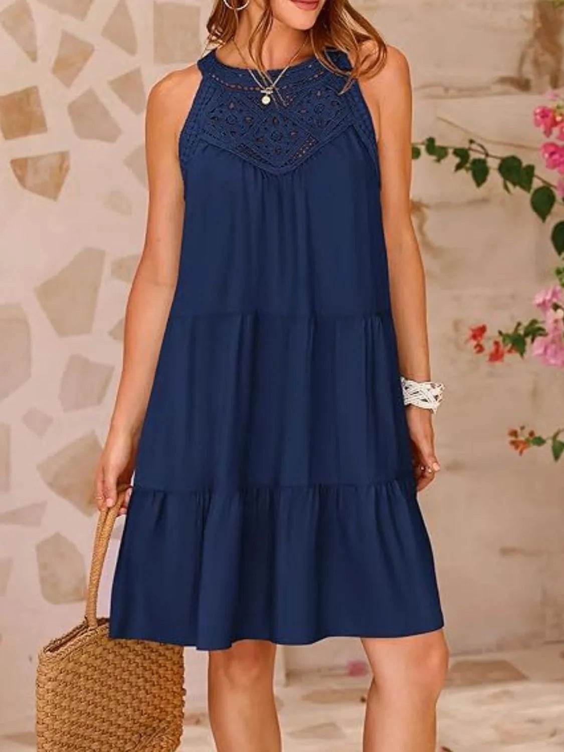 Ruffled Hem Lace Sleeveless Dress Dark Blue Trendsi cb82634d-5c82-4f2d-ae42-a0a713839b5a-Max-Origin