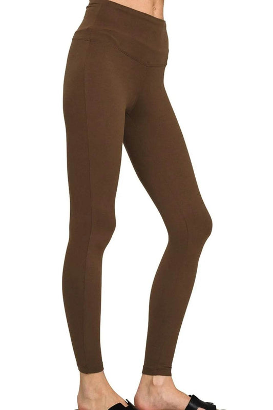 Zenana Premium Microfiber Wide Waistband Leggings BROWN Trendsi cba591df-e918-4e3b-bab6-b19f3f719636-Max-Origin