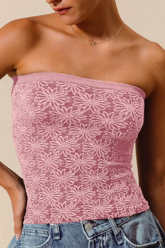 SO ME Jacquard Floral Two Tone Seamless Tube Top Trendsi cbccd847-4536-4c3c-842d-6eaa4a09bda8-Max-Origin