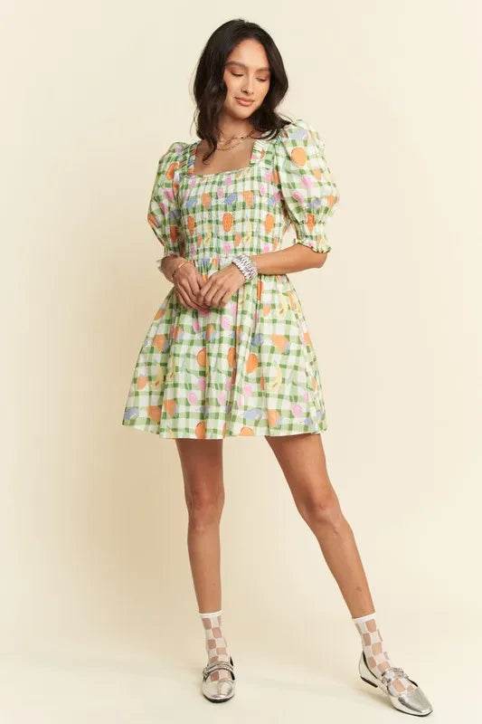 Davi & Dani Fruits Printed Smocking Mini Dress Trendsi cbe2d82e749945a383010f5885147d89-Max-Origin