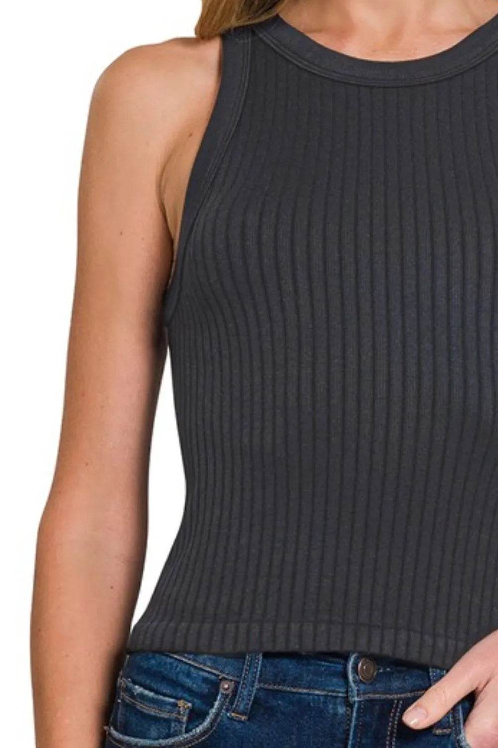 Zenana Seamless Ribbed Crop Tank Trendsi cc7bddce-72bb-4cd9-b75e-5f37a1fc4a1c-Max-Origin