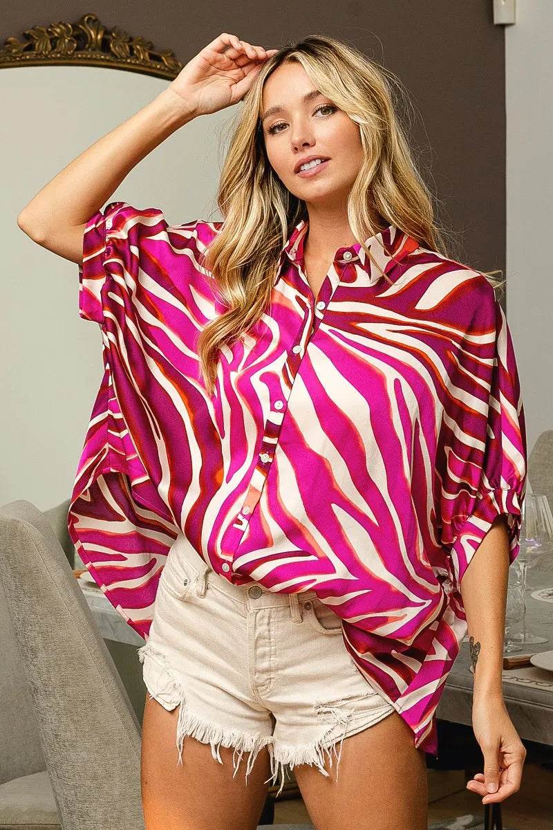 BiBi Zebra Dolman Silky Satin Shirt Top Trendsi cc99cdde817648a2a7fdaa8747c4b5ce-Max-Origin
