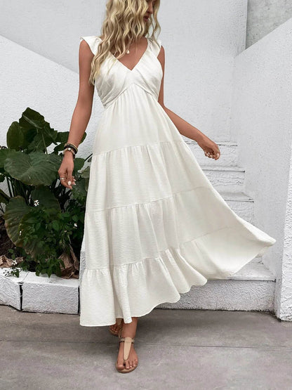 V-Neck Sleeveless Tiered Dress White Trendsi cc9af0d6-4cbc-497a-bfbf-ea3c42dba8c4-Max-Origin