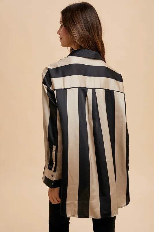Annie Wear Striped Dropped Shoulder Button Up Shirt Trendsi ccb71442-01a1-4056-bfb7-9e84d8a29fba-Max