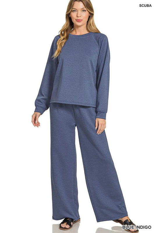 Zenana Scuba Crewneck Sweatshirt and Pants Set BLUE INDIGO Trendsi ccfeacf5becc475e9cbba883fd0f9b89-Max-Origin