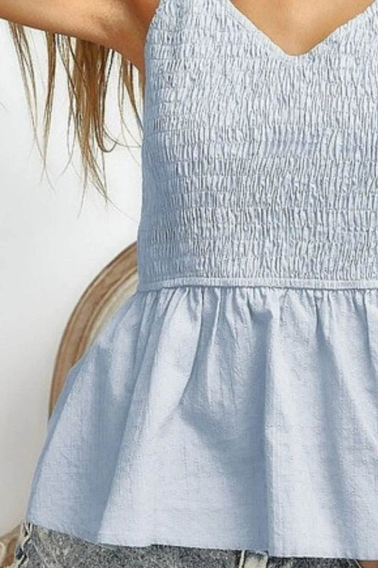 BiBi Eyelet Woven Sleeveless Elasticized Top Trendsi cd3ee21b-6b9f-45cf-bb64-a6f2f0a3c787-Max-Origin