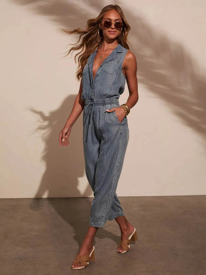 Sleeveless Drawstring Waist Washed Denim Jumpsuit Trendsi cd46e531-bbff-4f6d-9628-87ec3482e1a8-Max-Origin
